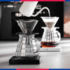 BincooTritan filter cup calla lily hand brewed coffee pot set v60 grinder glass sharing pot set ash | hand brewed 3-piece set