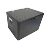 Gongma epp insulated box commercial large stall takeout delivery outdoor food grade refrigerated box hot and cold foam box black 108L box (with hinge + handle + lock)