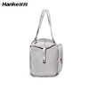 Hanker foldable travel bag women's luggage bag men's handbag 39 liters large capacity expandable boarding storage bag sand dune gray