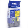 Brother label printing consumables TZe-651 yellow background/black text industrial label printer ribbon original consumables 24mm