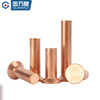 Guwanji copper countersunk head rivet GB869 percussion flat head flat cone head solid rivet copper rivet national standard accessories M3x6 (200 pieces)
