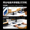 Biaz VGA KVM switch video screen cutter 2-in-1 desktop host laptop converter 2-port monitor keyboard mouse printer sharing device