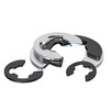 Fengji circlip e-type circlip 304 stainless steel open buckle M1.2M2.5M3M4M5M6M8M10M15 8*1 50 pieces 304 material