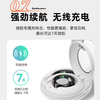 NUIBC Smart Ring Blood Sugar Blood Pressure Blood Lipid Uric Acid Heart Rate Blood Oxygen Sleep Monitoring Health Risk Assessment Ring Smart Ring Holiday Gift Elder Men and Women Ring Silver PRO Blood Sugar Blood Pressure Blood Lipid Uric Acid Upgrade Model No. 11 Finger Circumference/Circumference 68mm