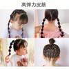 Jing Xiaodi approximately 500 thickened and thickened disposable rubber band headbands high elastic hair rope children's rubber band hair band black