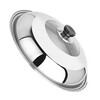 Chuque stainless steel pot lid heightened and thickened wok steamer electric pot lid visual combination lid 28cm~40cm-42cm outer diameter 34cm (suitable for inner diameter 32-33cm)
