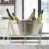 Santa Barbara Design Studio Champagne Bucket Heavy Duty Metal Drink Holder Large Silver
