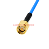 Oriental Xupu KTR086/RG405 semi-flexible connecting cable SMA-JJ stainless steel SMA male to SMA male 12G blue 086 semi-flexible SMA-JJ 0.8m