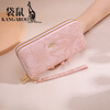 Kangaroo (KANGAROO) Wallet Women's Chinese Valentine's Day Wallet Fashion Long Large Capacity Clutch High-end Feeling Good Quality Long Wallet Khaki