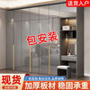 Quanyou Light Luxury Wardrobe Home Modern Bedroom Simple Wardrobe Combination Eight-Door Wardrobe Small Apartment Large Wardrobe Same Style Audi Gray 2 Meter Wardrobe + Top Cabinet 5 Doors