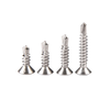 Yongli Shang 410 stainless steel cross countersunk head drill tail screws self-tapping self-drilling dovetail nails ST4.2*32 100 pieces 410