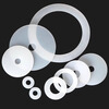 Huichengfeng silicone gasket screw seal anti-level pad high temperature resistant washer faucet pipe soft sealing pad shock-absorbing pad 4 points silicone white pad (11*19*3mm) 20 pieces