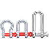 Tianzhuo Hardware National Standard Galvanized Bow Shackle U-shaped D-shaped lock U-shaped D-shaped buckle Lifting ring hook Horseshoe buckle M16 (extended type) load capacity 1600 kg