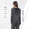 MJ STYLE imitation cashmere hooded slim cardigan with glutinous rice pants for women 2026 spring and autumn new slim slim commuter suit