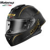 MOTORAX R90GP motorcycle full-face carbon fiber helmet men's and women's four-season anti-fog track motorcycle large rear wing light XXL