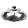 Chuque stainless steel pot lid heightened and thickened wok steamer electric pot lid visual combination lid 28cm~40cm-42cm outer diameter 34cm (suitable for inner diameter 32-33cm)