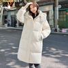 Yalu mid-length down jacket for women 2025 winter new Jingdong self-operated winter wear simple high-end coat winter women