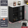 Wen Yijia customized slate sideboard against the wall integrated storage cabinet wine cabinet multi-functional tea cabinet kitchen multi-layer floor storage self-installed two doors 60*30*80CM thickened 2-4 doors