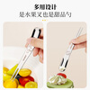 Newair Food Grade 316L Stainless Steel Fruit Fork Small Fork Cute High Value Children's Safety Dessert Cake High-Quality Good Night Panda + Good Morning Rabbit 2 Pack