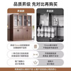 Wankeda Bookcase File Cabinet Wooden Storage Cabinet Floor-standing Information Cabinet File Cabinet Home Storage Office Cabinet with Door Lock Recommended Eight Doors Double Compartments Walnut Color 120cm