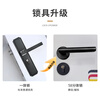High-end bedroom door, indoor set door, carbon fiber technology wooden door, environmentally friendly paint-free door, solid wood composite door, light luxury and simple room door, molded model PUR edge sealing, high-end set door (upgraded fragrant fir full filling + upgraded magnetic lock)