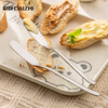 CAIZHI 304 stainless steel butter knife, cheese knife, cheese knife, jam knife 2 pieces CZ6659