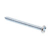 Prime-Line Sheet Metal Screws Unidirectional #10 X 5.08 cm Galvanized Steel 75 items