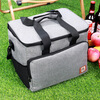 Leo Bailey Insulated Box Outdoor Outdoor Portable Ice Bag Takeaway Food Delivery Insulated Bag Camping Picnic Bag 27L Large Black