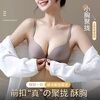 Langsha front button underwear women's 2025 autumn new small breast push-up flat chest special bra to collect side breasts without wire bra