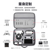 Shadow Craftsman is suitable for DJI DJI Flip storage bag, portable bag, folding drone bag, accessories storage box, safety protection box, protective box, shoulder crossbody backpack, portable waterproof and pressure-resistant gray PU hard shell Flip-free flight storage bag-universal remote control standard