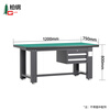 Baigang Heavy Duty Workbench Anti-static Maintenance Table Factory Workshop Fitter Operation Table Assembly Line Packing Table Single Table + Crane Two Drawers 1200*750*800mm