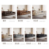 Suizhi government subsidized sofa living room 2025 new Italian style big black bear leather art sofa three-seat small apartment straight row contact surface first layer of genuine leather-latex cushion three-seat 2.4m straight row 80cm wide
