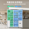 MeiLing worry-free built-in refrigerator 558 liters two-door double-door first-class energy efficiency air-cooled frost-free bottom heat dissipation ultra-thin zero-flat built-in household large freezing power subsidy refrigerator BCD-558WPCZX-Snowy White