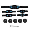 Menoqi metal sheet EMS abdominal muscle belt fitness equipment fat burning exerciser abdominal fitness equipment sports equipment card calorie blue-1 host + 1 arm W8