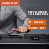 LUCKY CLUB carbon fiber suitcase, high-end suitcase, boarding case, trolley case, password box, fingerprint model, classic black, 20 inches
