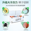 Xingaoxue Freezer Commercial Household Horizontal Freezer Large Capacity Refrigerated Freezer Display Cabinet Dual Temperature Commercial Large Capacity Freezer Commercial Large Freezer 898 Single Temperature Copper Tube Upgrade (1.72 meters long and widened)