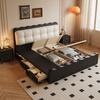 Xiangli Huating's antique-style double bed 1.8m