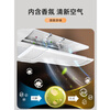 Suitable for central air conditioning outlet windshield, anti-direct blowing windshield, air-conditioning guide, office ceiling-mounted ceiling unit, double-layer fragrance purification model - 4 pieces, 50-73 cm telescopic, not picky