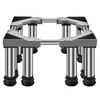 Suitable for heightened stainless steel feet, fully automatic pulsator drum washing machine base, universal refrigerator base, ice making rack, 4 feet (total shelf height 29-32cm) gray