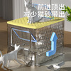HELLOJOY cat litter box fully enclosed large cat toilet anti-splash cat litter box cat litter box cat litter box yellow