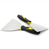 Deqi putty knife stainless steel cement scraper scraper putty tool 4 inches (5 pieces)