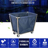 Linen cart hotel service cart laundry room for dry cleaners storage stainless steel hand push dirty linen recycling cart extra thick 8-tube tapered brown linen cart