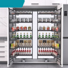 Ling Yuxun promotion high cabinet pull basket kitchen cabinet big monster high deep pull basket shallow cabinet linked multi-layer storage snack cabinet 50 depth 500 cabinet 2-layer black crystal high cabinet multi-layer door type
