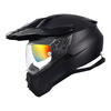 GSBgsb helmet motorcycle cross-country rally helmet XP-22 dual-lens cruise helmet four-season motorcycle helmet flash matte black with transparent lens + SF Express XXXXL (62-63 head circumference recommended)