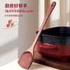 Tang Zong chopsticks, red sandalwood extended handle spatula, household paint-free anti-scalding, log spatula for frying and stir-frying, about 38.5cm