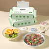 Home KATEI STORY Japanese antibacterial fresh-keeping cover food-grade disposable plastic wrap cover fresh-keeping bag bowl cover kitchen leftover fresh-keeping cover