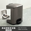 Pusheng stainless steel foot pedal tea dregs bucket tea bucket drainage bucket tea water separation trash can with lid commercial office large water receiving bucket wastewater bucket can be customized 20 liters of black gold