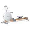 Merrick Q3 magnetic rowing machine MR-R21 smart home 32-stop resistance adjustment aerobic paddling sports equipment white solid wood aluminum rail version MR-R21W1