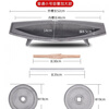 Enshousu cast iron grinding groove household old-fashioned solid Chinese medicine roller twister thickened pig iron manual grinder pulverizer regular model not rust-proof length 75 cm width 19 cm weight 13 kg iron rod