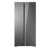 Haier refrigerator 515 liter double door side by side door 594mm ultra-thin zero embedded refrigerator first-class energy efficiency variable frequency large capacity refrigerator Boca gray tempered glass panel tempered glass panel + wet and dry storage + EPP ultra-clean + 594mm ultra-thin